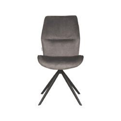 LABEL51 Eetkamerstoel Comfy - Antraciet - Cosmo - Black Frame