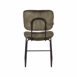 LABEL51 Eetkamerstoel Dez - Hunter - Velours - Black Frame