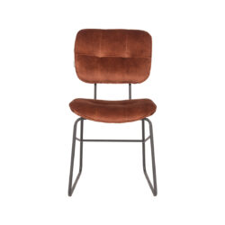 LABEL51 Eetkamerstoel Dez - Rust - Velours - Black Frame