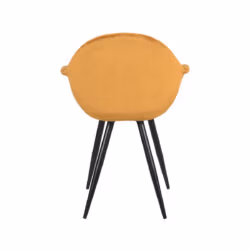 LABEL51 Eetkamerstoel Forli - Oker - Fluweel - Black Frame