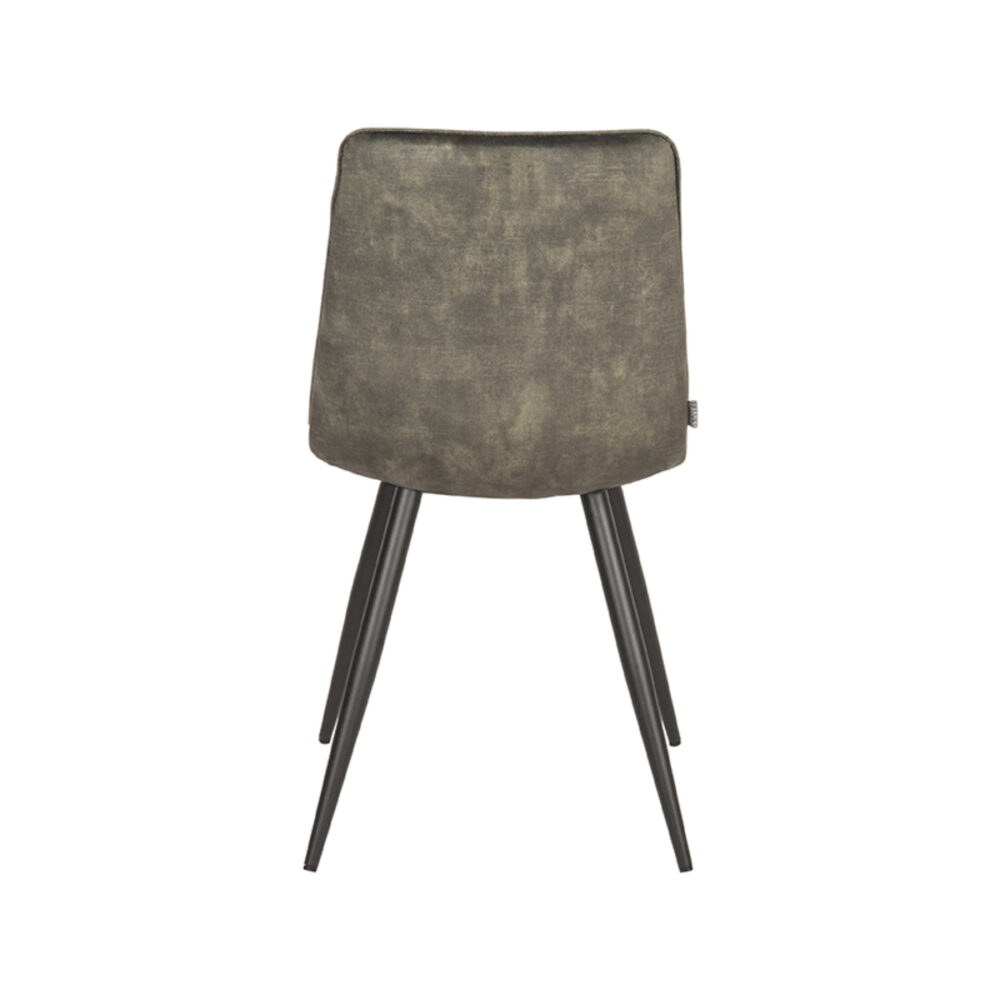 LABEL51 Eetkamerstoel Jelt - Hunter - Velours - Black Frame