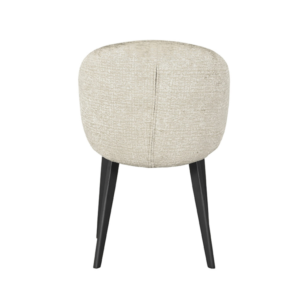 LABEL51 Eetkamerstoel Logan - Beige - Elegance - Black Frame