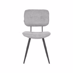 LABEL51 Eetkamerstoel Lux - Zinc - Weave - Black Frame