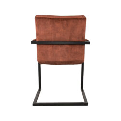 LABEL51 Eetkamerstoel Milo - Rust - Velours - Black Frame