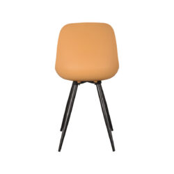 LABEL51 Eetkamerstoel Monza - Oker - Kunststof - Black Frame