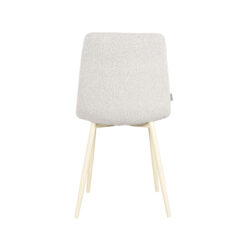 LABEL51 Eetkamerstoel Nino - Wit - Boucle - Shaded White Frame