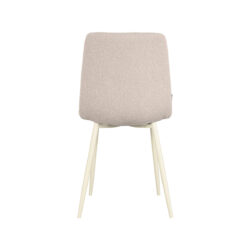 LABEL51 Eetkamerstoel Nino - Naturel - Boucle - Shaded White Frame