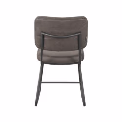 LABEL51 Eetkamerstoel Noah - Antraciet - Micro Suede - Black Frame