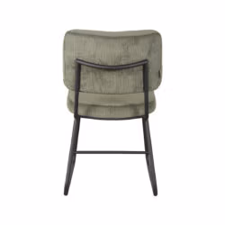 LABEL51 Eetkamerstoel Noah - Forest - Ribcord - Black Frame