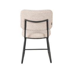 LABEL51 Eetkamerstoel Noah - Naturel - Boucle - Black Frame