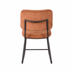 LABEL51 Eetkamerstoel Noah - Rust - Ribcord - Black Frame