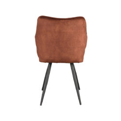 LABEL51 Eetkamerstoel Noud - Rust - Velours - Black Frame