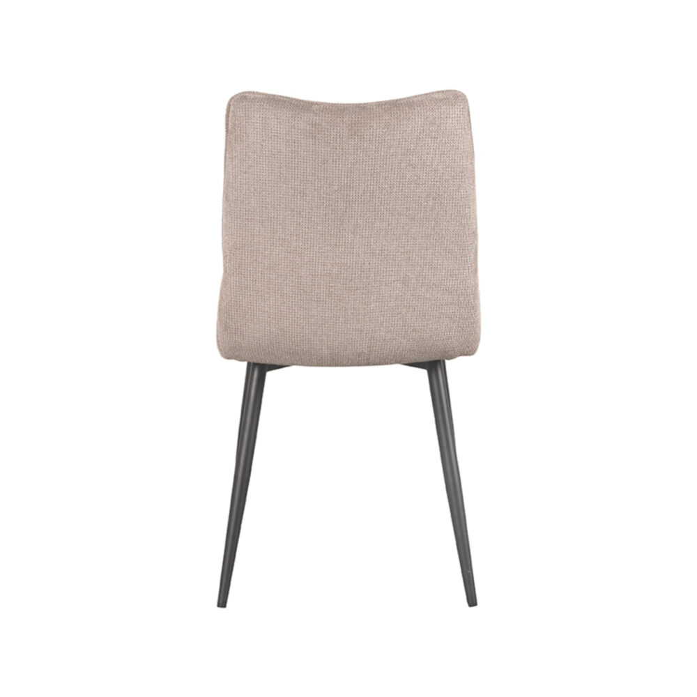 LABEL51 Eetkamerstoel Riv - Clay - Stof - Black Frame