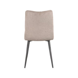 LABEL51 Eetkamerstoel Riv - Clay - Stof - Black Frame