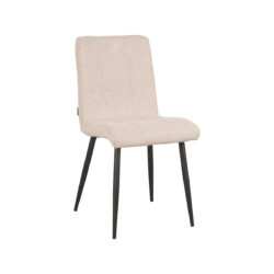 LABEL51 Eetkamerstoel Sam - Naturel - Boucle - Black Frame