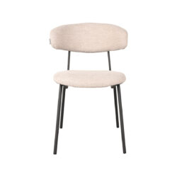 LABEL51 Eetkamerstoel Zack - Naturel - Boucle - Black Frame