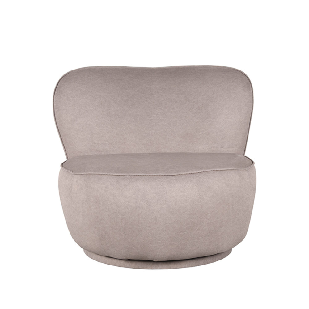 LABEL51 Fauteuil Bunny - Taupe - Microfiber - One Size