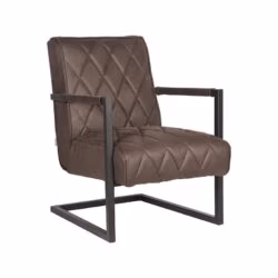 D-MAXX Fauteuil Denmark - Antraciet - Microfiber