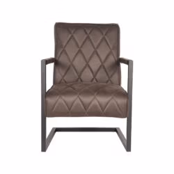 D-MAXX Fauteuil Denmark - Antraciet - Microfiber