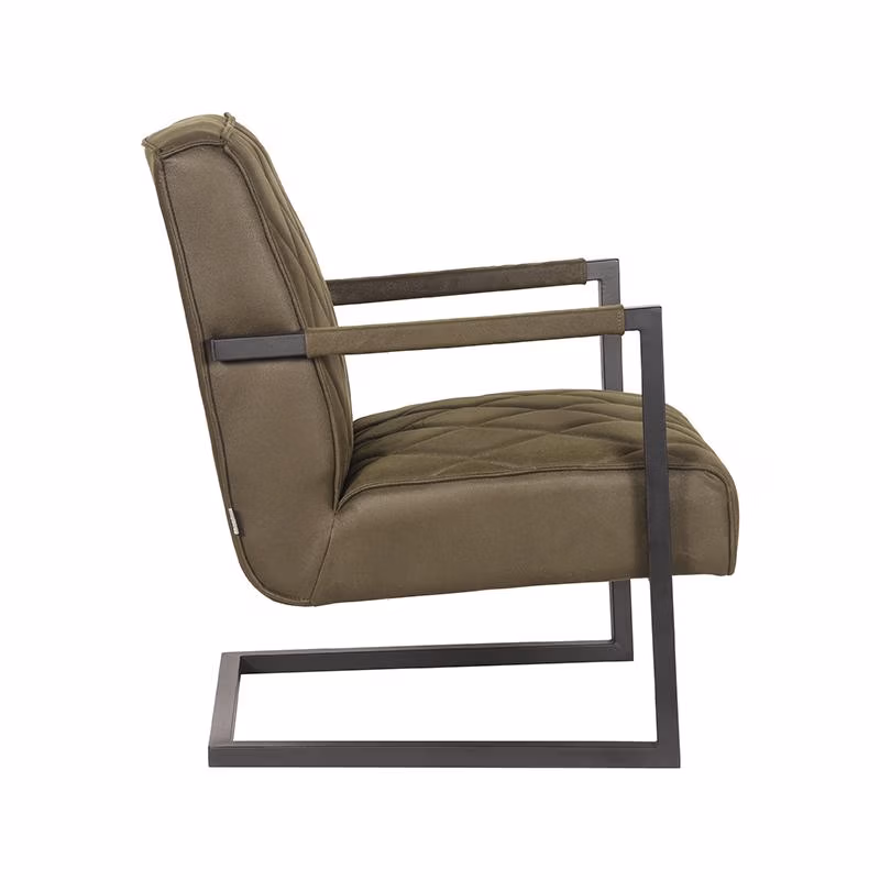 D-MAXX Fauteuil Denmark - Army green - Microfiber