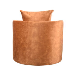 LABEL51 Fauteuil Evy - Oker - Velours - 90 cm