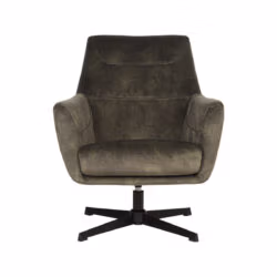 LABEL51 Fauteuil Toby - Hunter - Velours - One Size