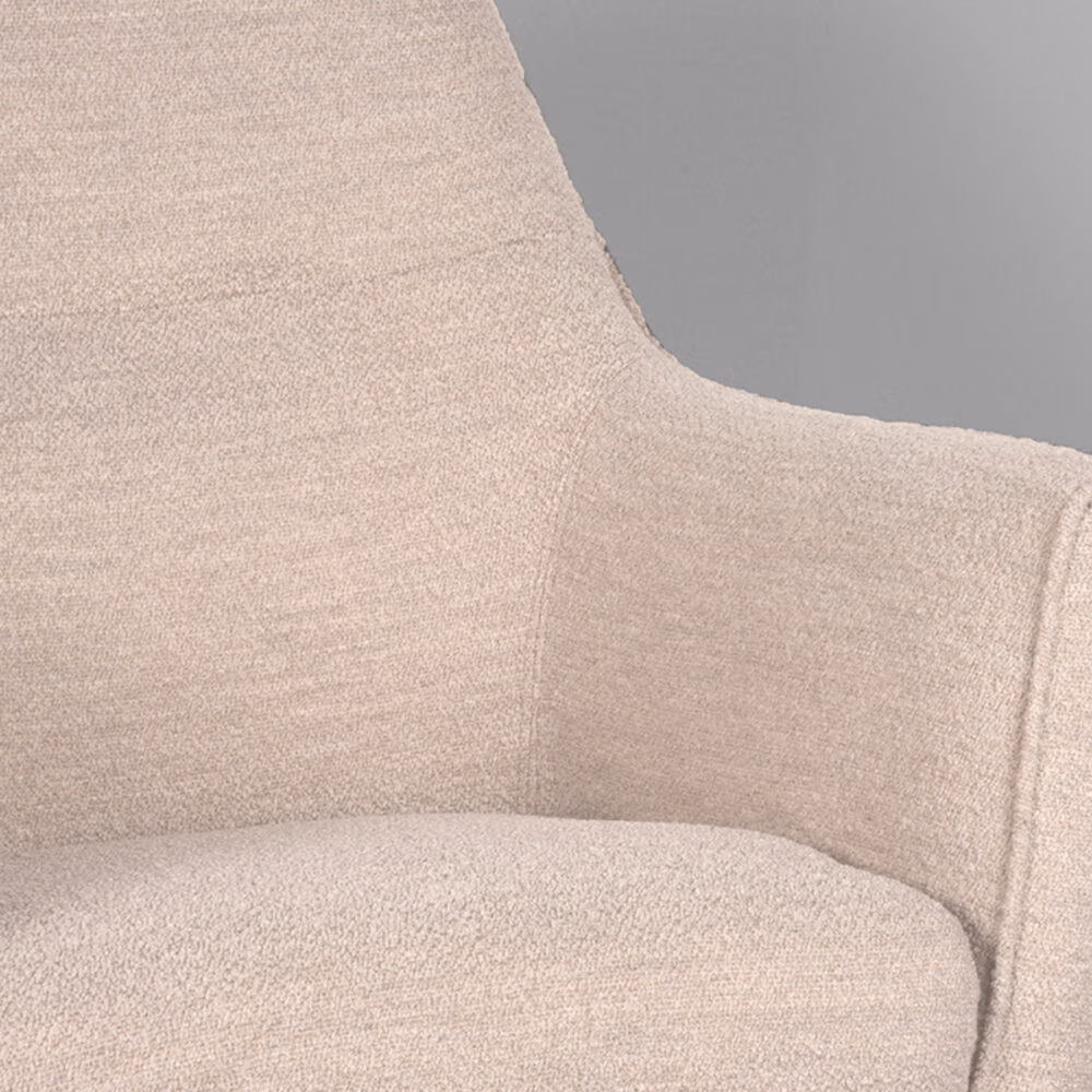 LABEL51 Fauteuil Tod - Beige - Boucle - One Size