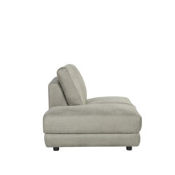 LABEL51 Bank Tivoli - Taupe - Micro Suede - Ottomane Links Voorstaand