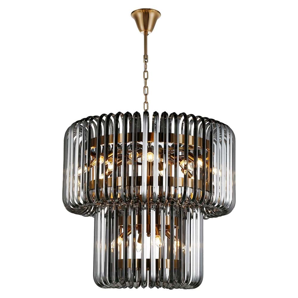 Elegantusterende hanglamp met modern design en chroom afwerking, perfect voor een stijlvolle woonkamer of eetkamer. Luxe verlichting door meerdere lichtbronnen en een uniek ontwerp.