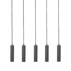 LABEL51 Hanglamp Ferroli - Zwart - Metaal - 5-lichts
