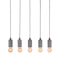 LABEL51 Hanglamp Fresco - Concrete - Beton - 5-Lichts