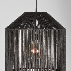 LABEL51 Hanglamp Ibiza - Zwart - Jute - 1-Lichts Cilinder