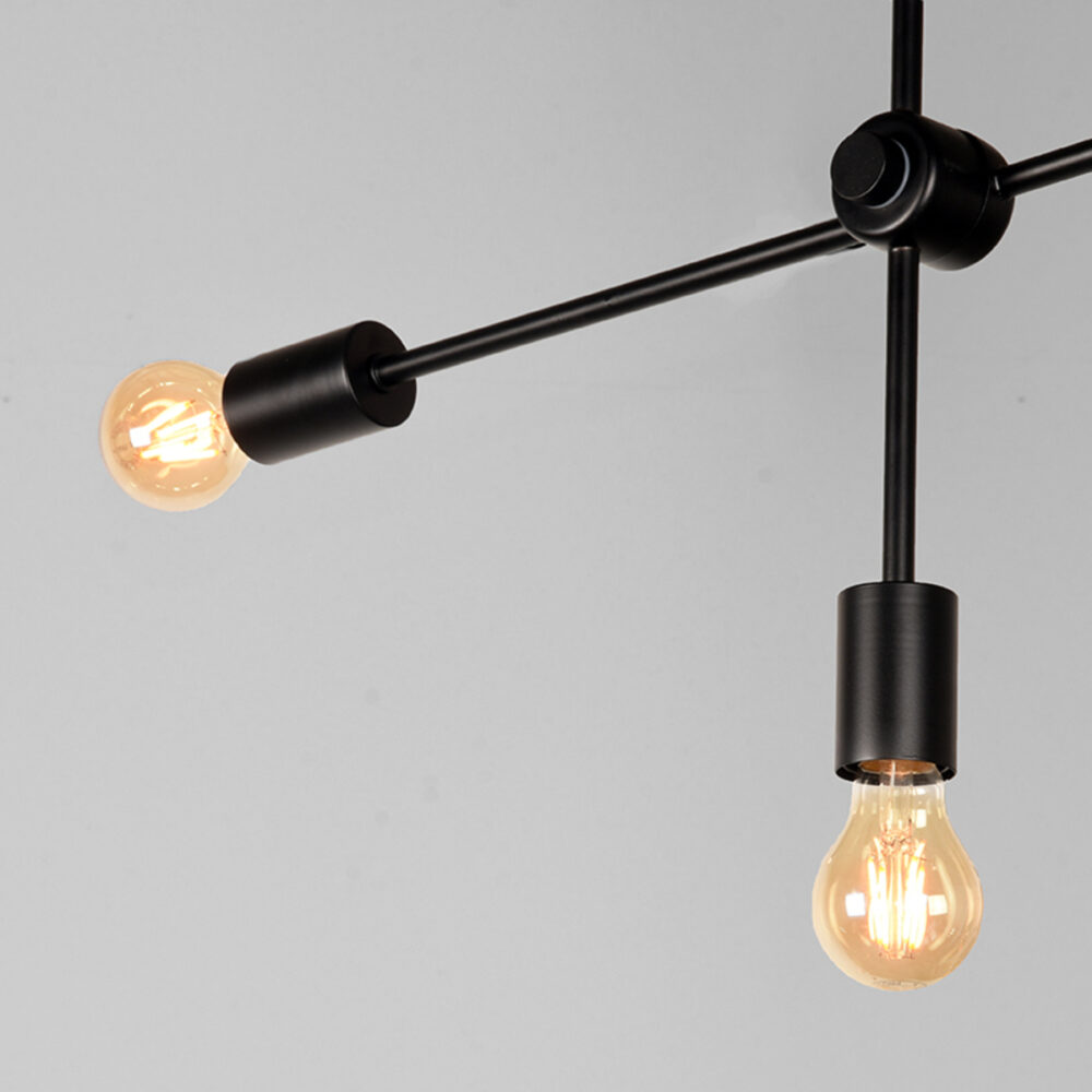 LABEL51 Hanglamp Stilo - Zwart - Metaal - Hanglamp