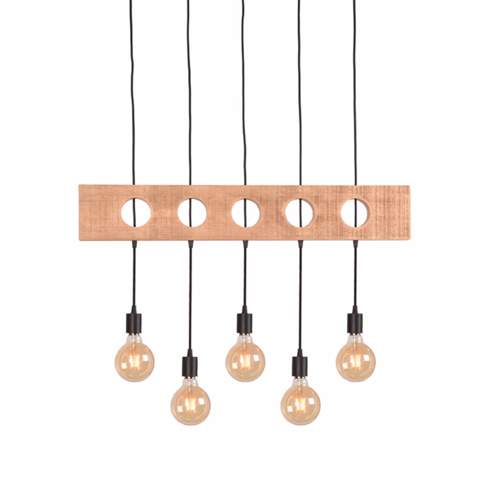 LABEL51 Hanglamp Timber - Zwart - Metaal