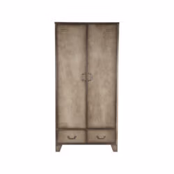 LABEL51 Bergkast Fence - Grijs - Metaal - 2-Deurs