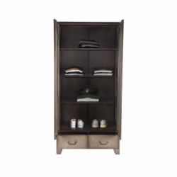 LABEL51 Bergkast Fence - Grijs - Metaal - 2-Deurs