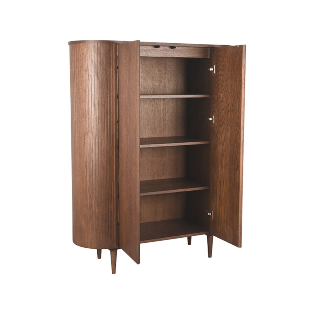 LABEL51 Bergkast Oliva - Walnoot - Eiken - Hoge Kast