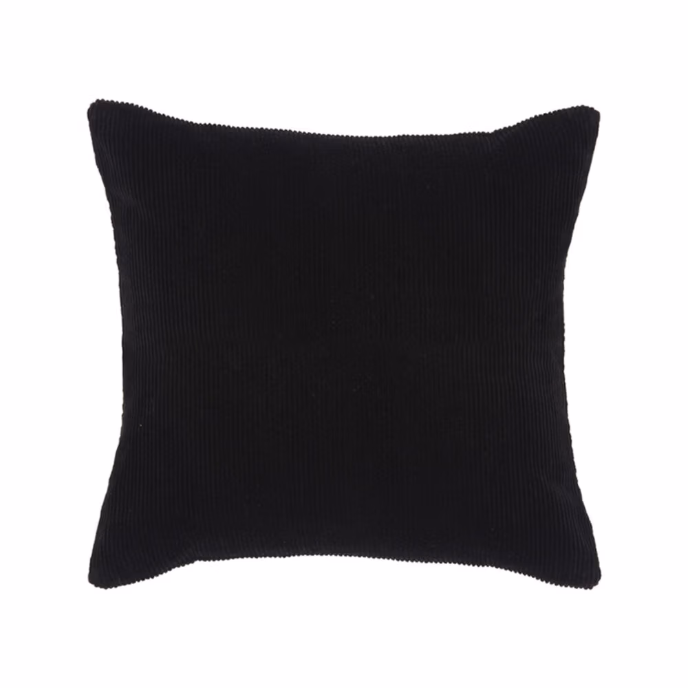 LABEL51 Sierkussen Rib - Zwart - Katoen - One Size