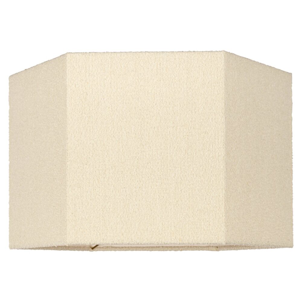 Lampenkap Soho white hexagonal medium