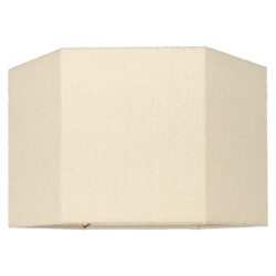 Lampenkap Soho white hexagonal medium