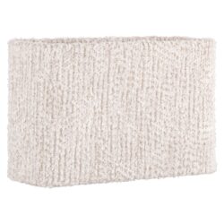 Zacht wollen kussen in elegant off-white kleur, perfect voor sofa of bed, hoogwaardig decoratief accessoire.