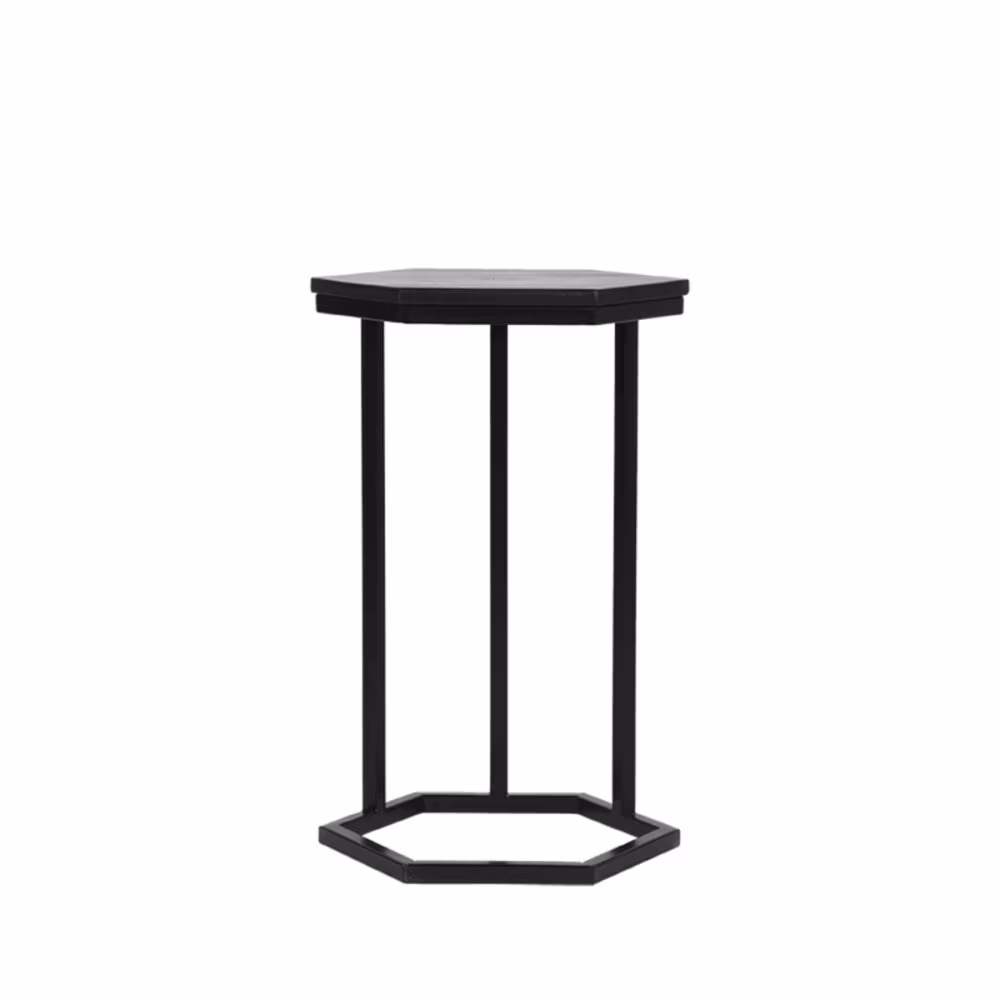 D-MAXX Bijzettafel Slide - Zwart - Mangohout