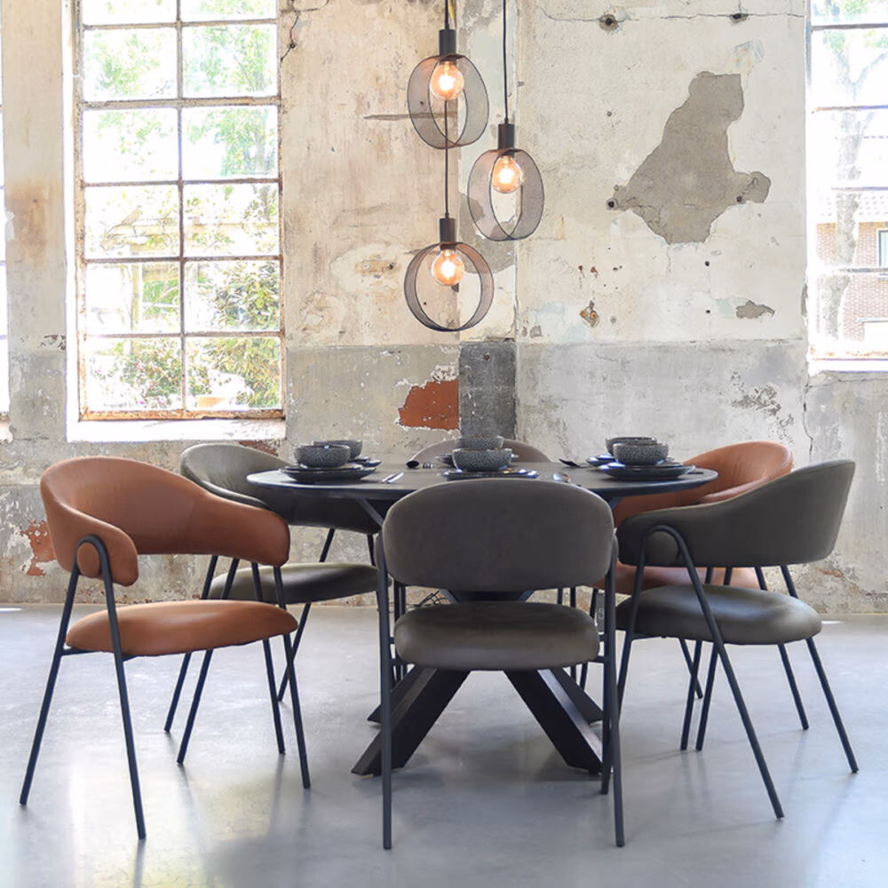 LABEL51 Hanglamp Ronda - Zwart - Metaal - 3-Lichts