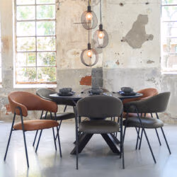LABEL51 Hanglamp Ronda - Zwart - Metaal - 3-Lichts