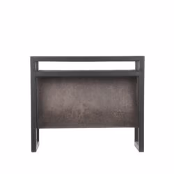 LABEL51 Magazinehouder - Antraciet - Leder - One Size