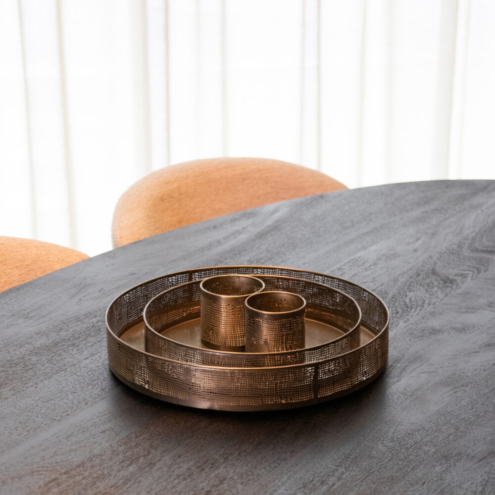 LABEL51 Dienbladen - Antiek goud - Metaal - One Size