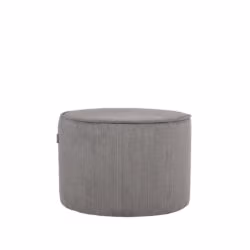 LABEL51 Poef Tibo - Donkergrijs - Ribcord - One Size