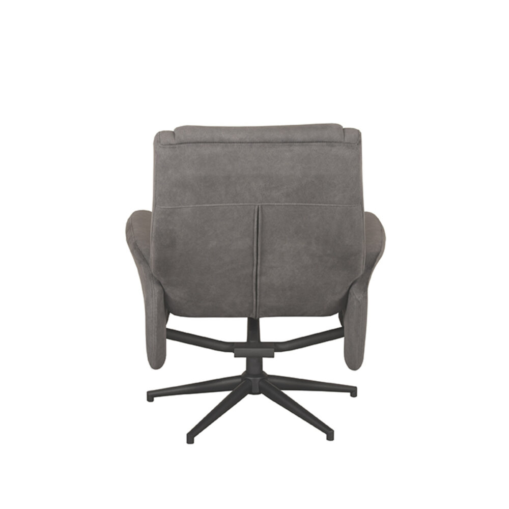 LABEL51 Fauteuil Bergen - Antraciet - Cosmo - Excl. Hocker