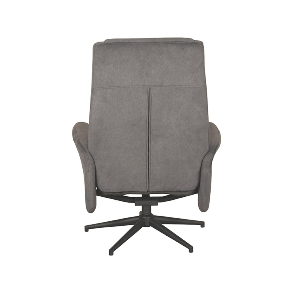 LABEL51 Fauteuil Bergen - Antraciet - Cosmo - Excl. Hocker