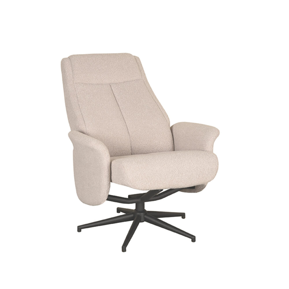 LABEL51 Fauteuil Bergen - Naturel - Boucle - Excl. Hocker
